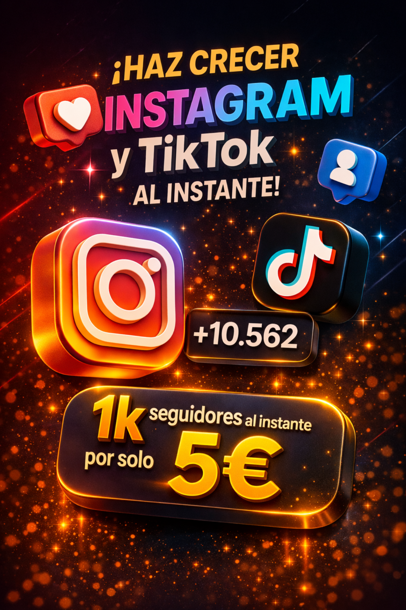 Haz crecer Instagram y TikTok al instante con XCORP